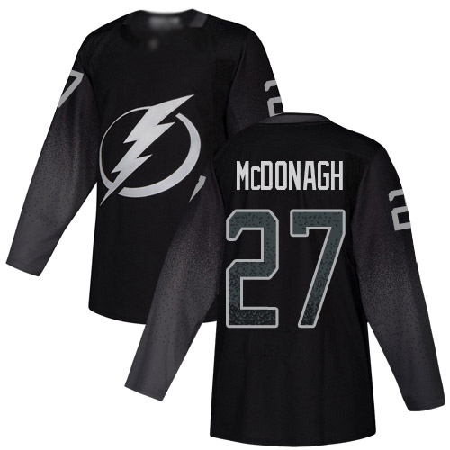 Adidas Tampa Bay Lightning Men #27 Ryan McDonagh Black Alternate Authentic Stitched NHL Jersey